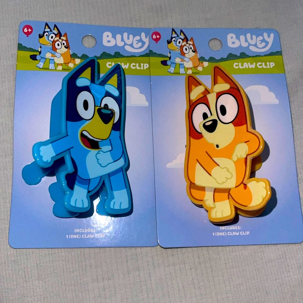 RARE • PRICE FIRM•BRAND NEW •Disney Bluey & Bingo Hair Claw Clips/Bundle
